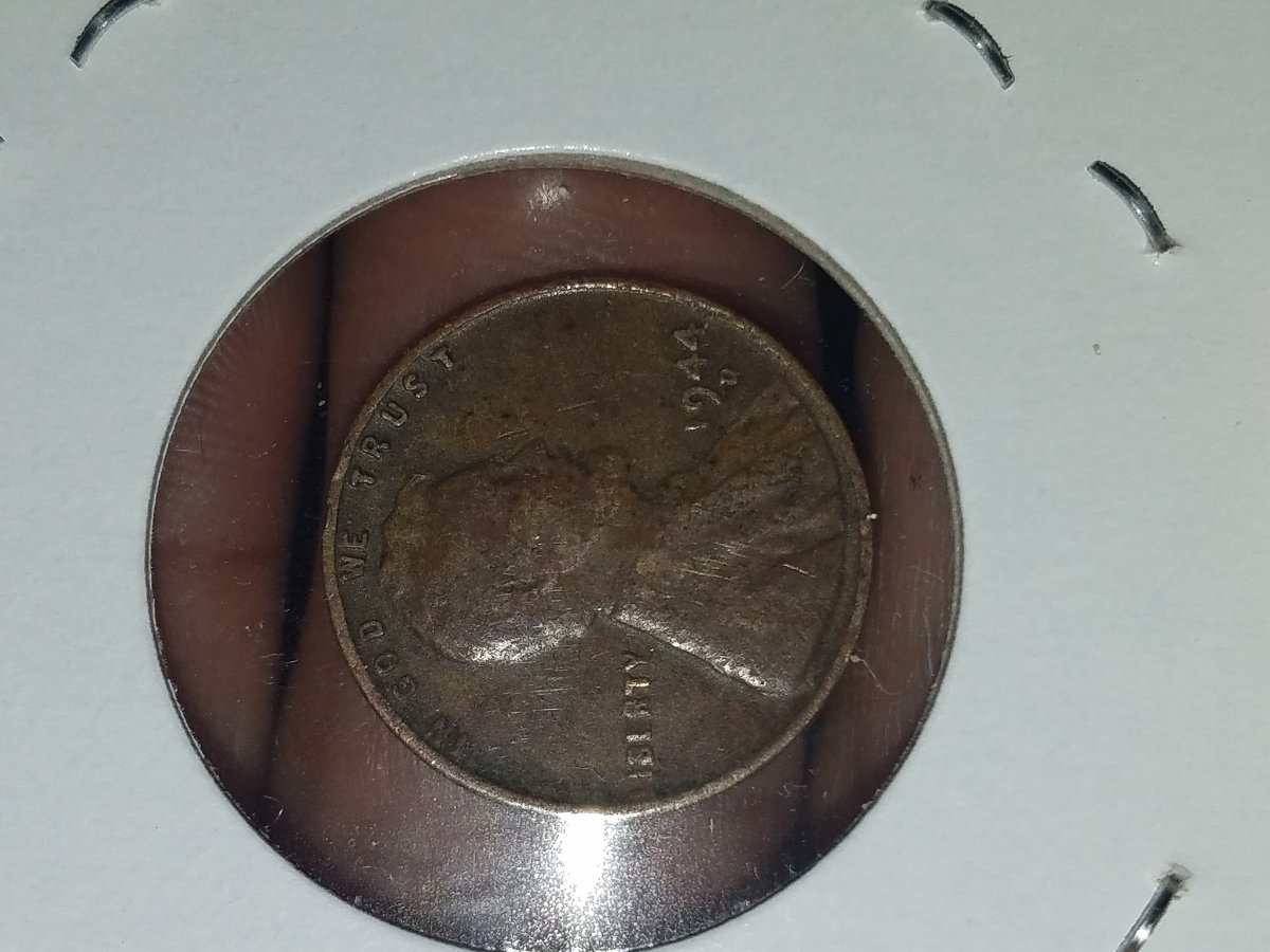 1944-Wheat-Penny-Struck-Through-String-?